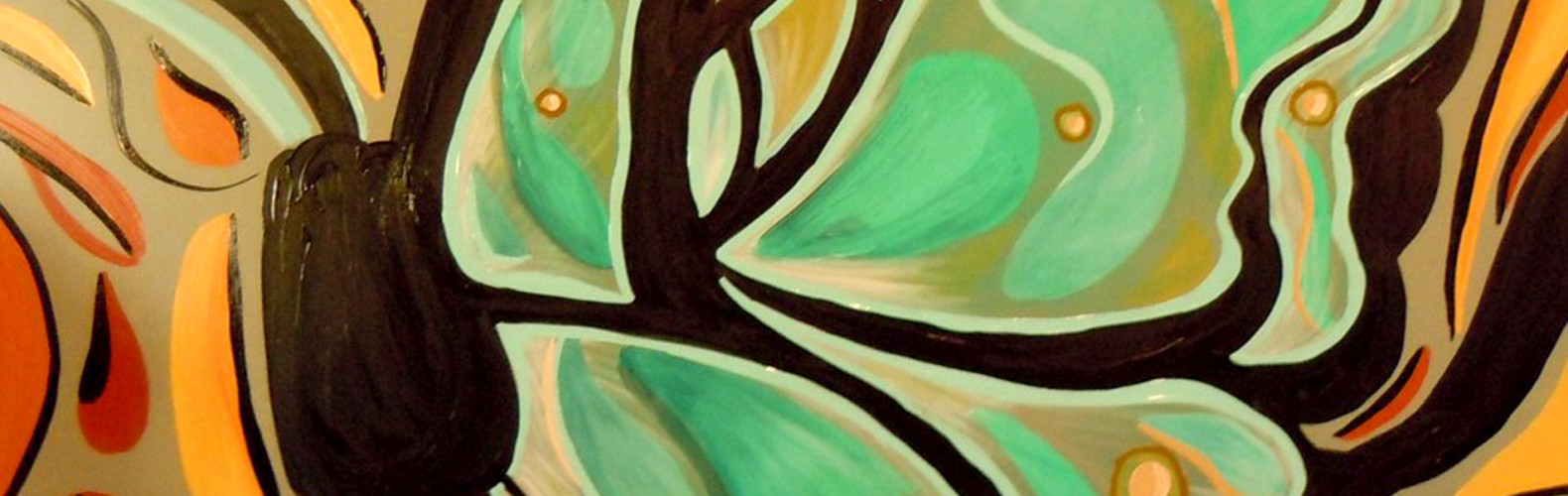 Atlanta Abstract Artists Butterfly and Butterflies Landscape Art